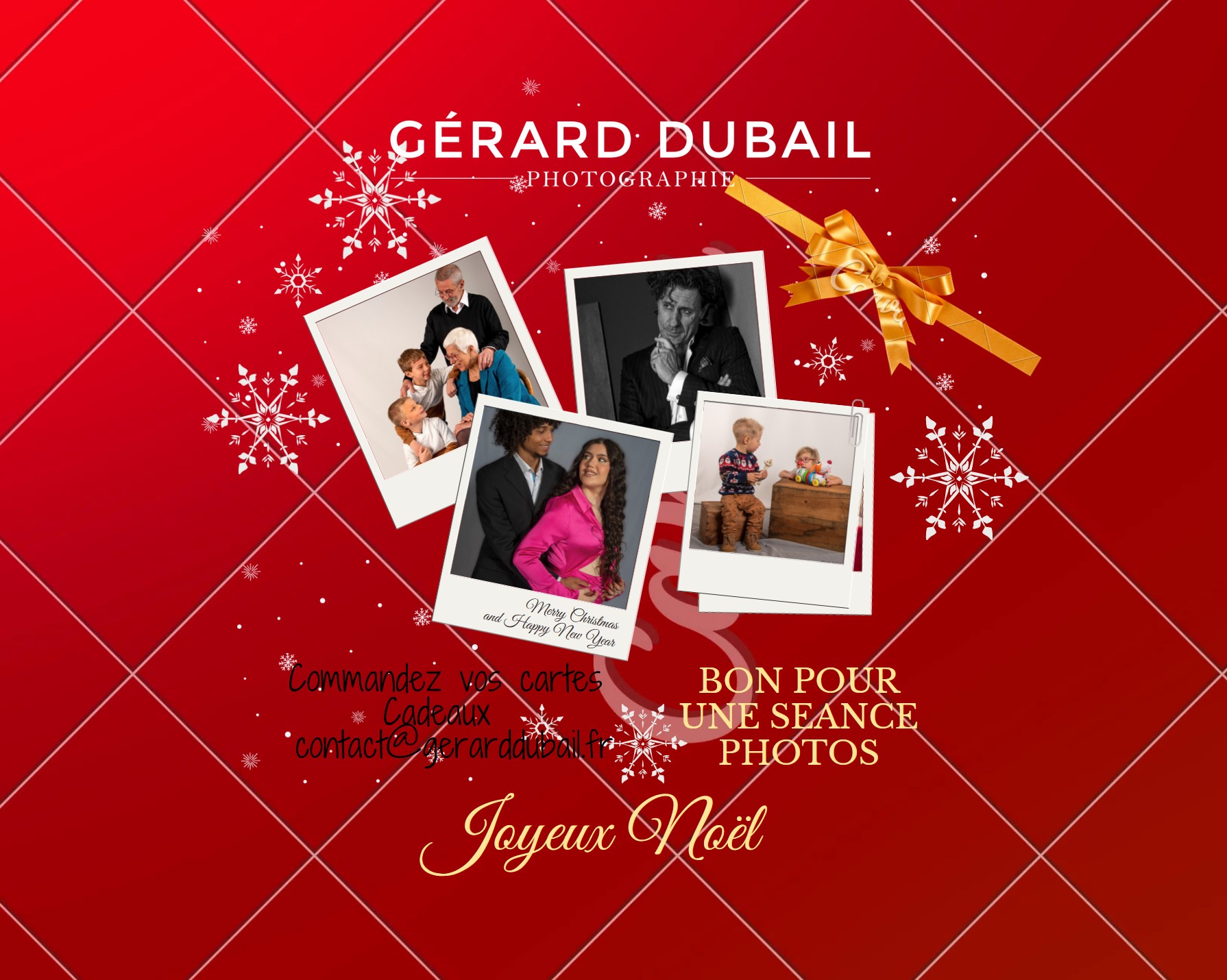 Carte cadeau pour séance photos